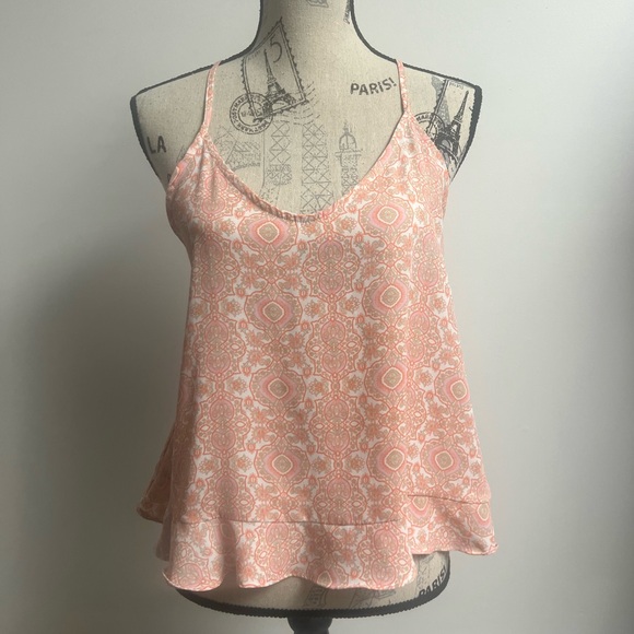 Lush Tops - Open-Back Sheer Tank Top